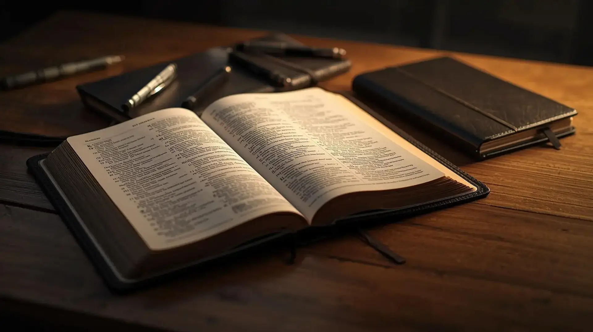 Persona estudiando la Biblia en comunidad